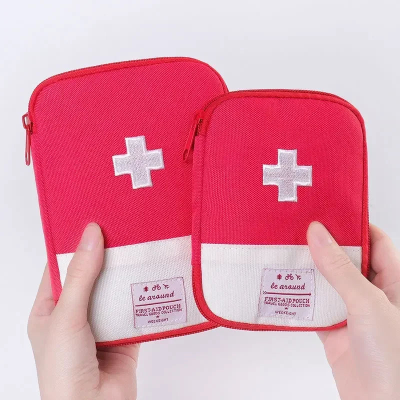 Mini First Aid & Medicine Storage Bag – Portable Travel Emergency Survival Pill Case